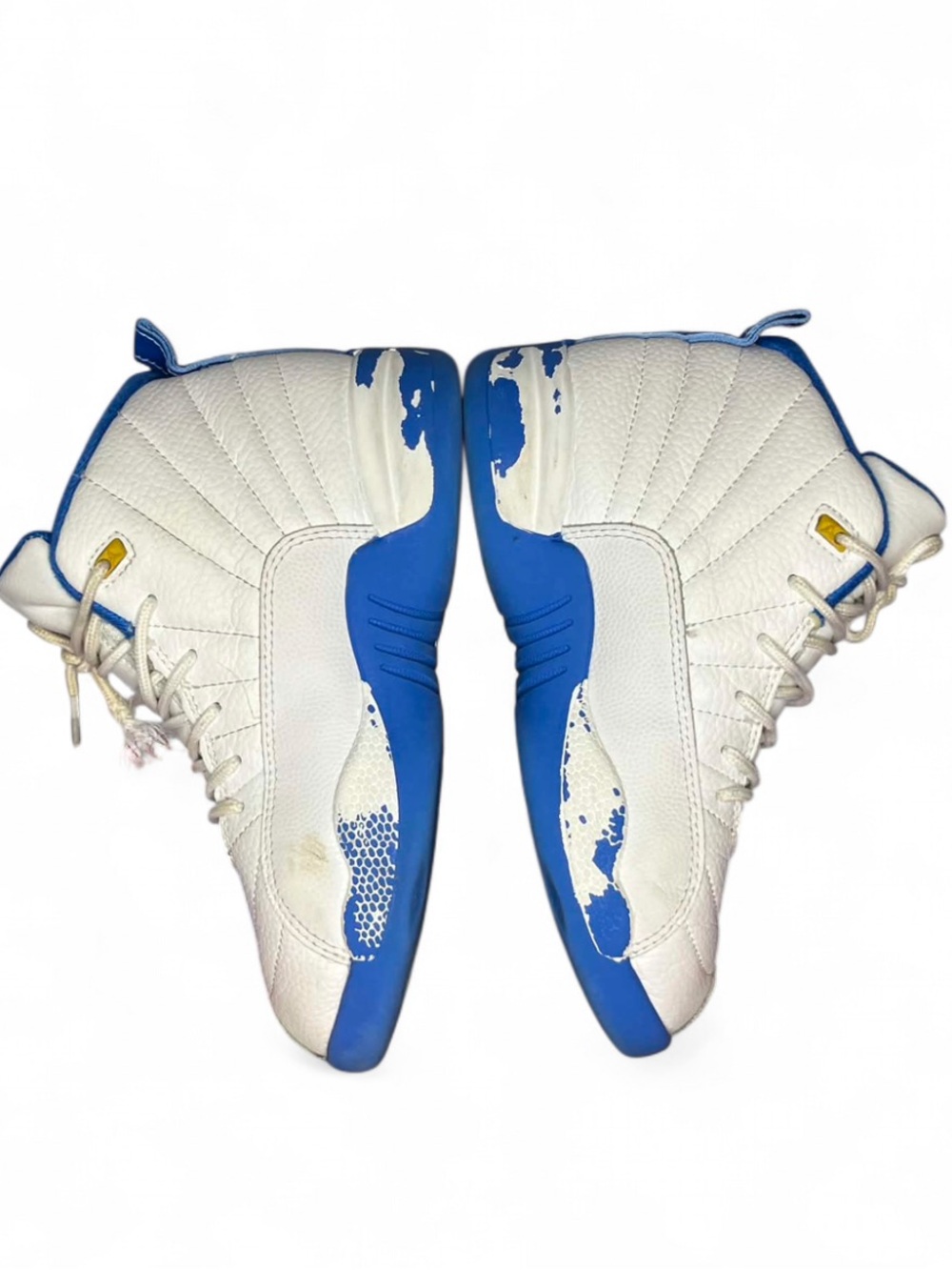 Women’s Size 4 Jordan 12 Shoes Blue and White 510815-127 - Youth Size 3 EU 35
